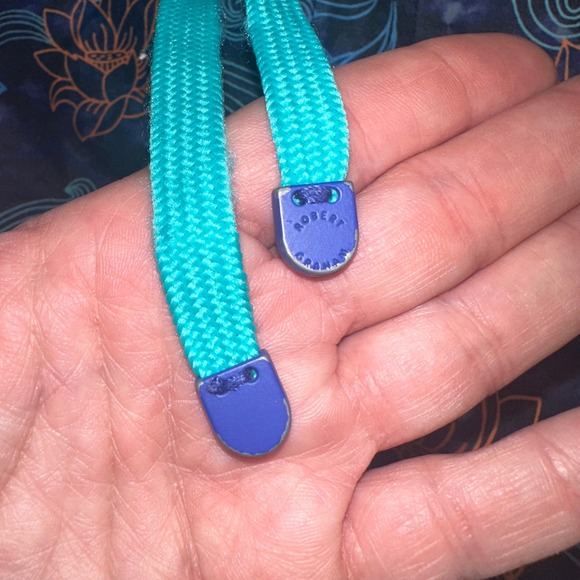 Robert Graham Mens Koi Fish Lotus Print Swim Trunks Blue Orange Size 32 Classic - Picture 2 of 9